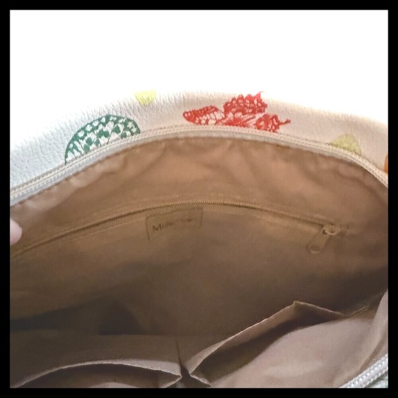 Vela Blues Butterfly Print Crossbody Bag Multi-Pocket Shoulder Purse - Picture 7 of 9